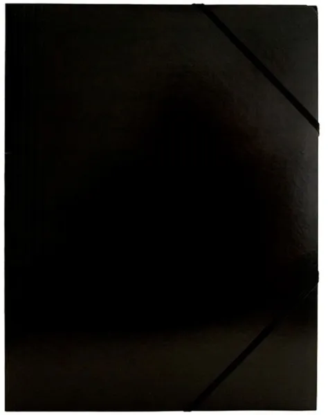 BNT Kuminauhakansio Kartonki musta A4