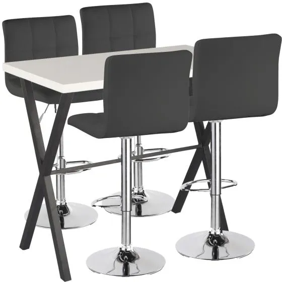 Homeville baaripöytäsarja Grappa/barjakkara musta