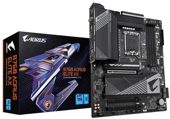 GIGABYTE B760 AORUS ELITE AX Emolevy - Intel B760 - Intel LGA1700 - DDR5 RAM - ATX