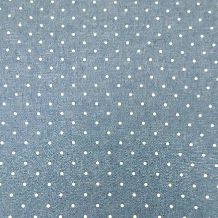 Denimikangas 145cm 60 Pientä pilkkua Raitoja - 50cm