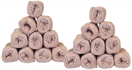 Mayflower Cotton 8/4 Lankapaketti Yksivärinen 1489 Pölyroosa - 20 Kappaletta - Mayflower Cotton 8/4 Lankapaketti Yksivärinen 1489 Pölyroosa - 20 Kappaletta