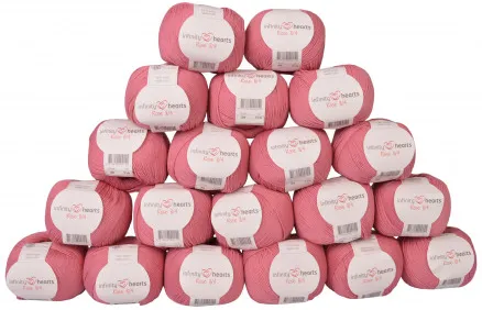 Infinity Hearts Rose 8/4 Lankapaketti Yksivärinen 29 Vaaleanroosa - 20 kpl - Infinity Hearts Rose 8/4 Lankapaketti Yksivärinen 29 Vaaleanroosa - 20 kpl