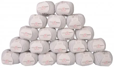 Infinity Hearts Rose 8/4 Lankapaketti Yksivärinen 232 Vaaleanharmaa - 20 kpl - Infinity Hearts Rose 8/4 Lankapaketti Yksivärinen 232 Vaaleanharmaa - 20 kpl