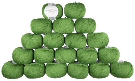 Infinity Hearts Rose 8/4 Lankapaketti Yksivärinen 156 Vihreä - 20 kpl - Infinity Hearts Rose 8/4 Lankapaketti Yksivärinen 156 Vihreä - 20 kpl