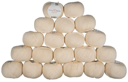 Infinity Hearts Rose 8/4 Lankapaketti Yksivärinen 172 Luonnonväri - 20 kpl - Infinity Hearts Rose 8/4 Lankapaketti Yksivärinen 172 Luonnonväri - 20 kpl