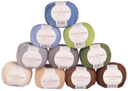 Infinity Hearts Rose 8/4 Lankapaketti 04 Luonnonvärit - 10 kpl - Lankapaketti 04 Luonnonvärit