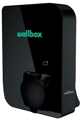 Wallbox Copper SB -latausasema Wi-Fi:llä 11 kW Type 1 ja 2, musta