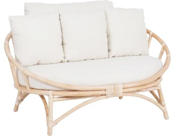 Muscat 2 hengenä loungesohva valkoinen 127x102x70cm