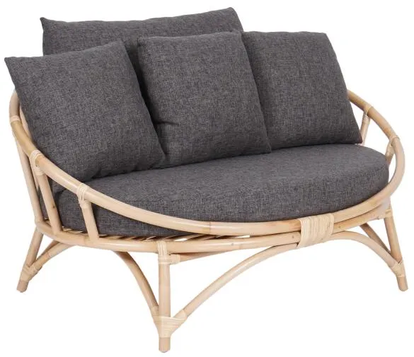 Muscat 2 hlö:n oleskelusohva tummanharmaa 127x102x70cm