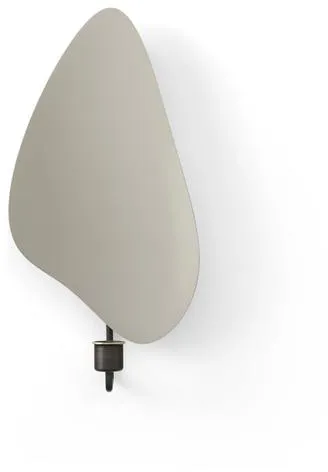 Audo Flambeau Seinäkynttilänjalka H34 Patinoitu Messinki/Harmaa