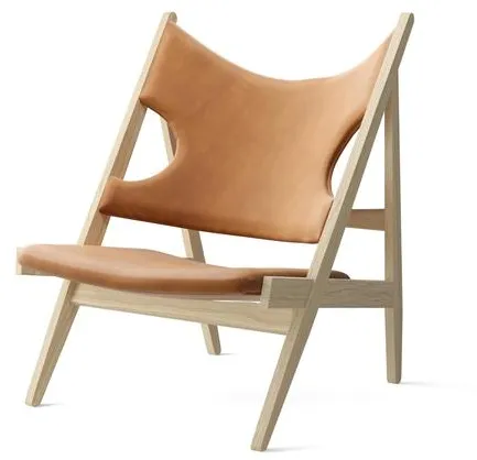 Audo Knitting Nojatuoli Tammi Luonnollinen/Dunes Konjakki