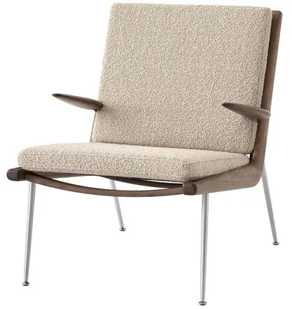 &Tradition Boomerang HM2-nojatuoli pähkinäpuu/Karakorum 003/teräs