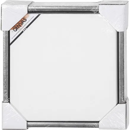 ArtistLine Canvas kehyksellä, ulkomitat 34x34 cm, syvyys 3 cm, valkoinen, antiikki