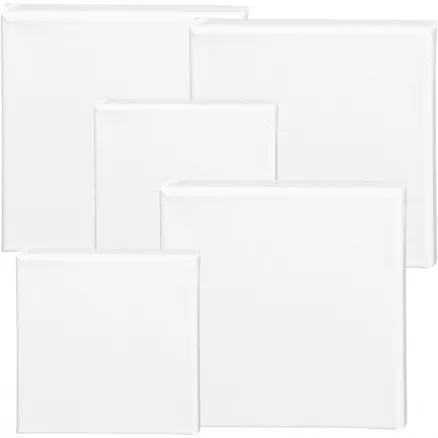 ArtistLine Canvas, valkoinen, koko 15x15+20x20 cm, S: 1,6 cm, 360 g, 40 kpl.