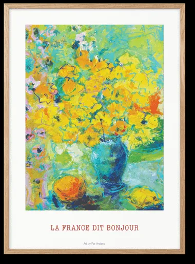 Peléton La France Sanoo Bonjour 50x70 Juliste