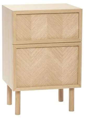 Hübsch Herringbone Yöpöytä Luonnollinen