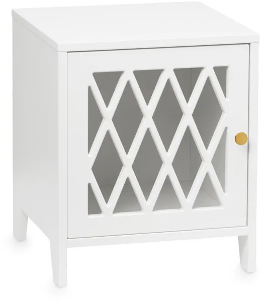 Harlequin yöpöytä - valkoinen - FSC® Mix