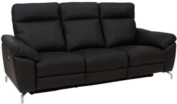 Furnhouse Selesta 3 hengen nahka musta 222x96x101cm