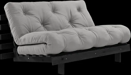 Karup Design Roots vuodesohva patjalla 140x200 746 tummanharmaa/musta mänty