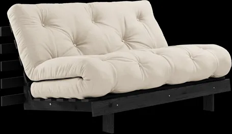 Karup Design Roots vuodesohva patjalla 140x200 747 beige/musta mänty