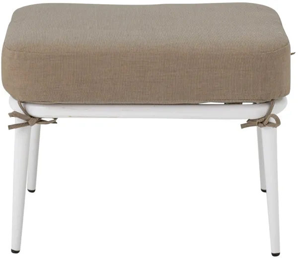 CREATIVE COLLECTION Cia jakkara, tyynyllä – köysi ja valkoinen metalli