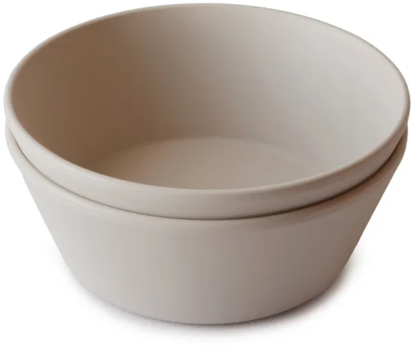 Pyöreät kulhot 2 kpl pakkauksessa - Vanilla