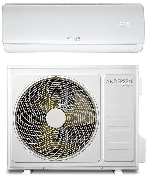 Andersen Electric AE 18000 ilma/ilma lämpöpumppu WiFillä, 6 kW, 5–135 m², valkoinen